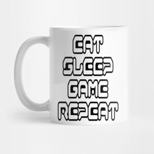 Eat, Sleep, Game, Repeat Mug